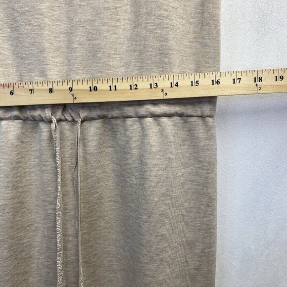 Calvin Klein Round Neck Drawstring Waist Sleeveless Dress Women Medium Beige - Picture 5 of 16